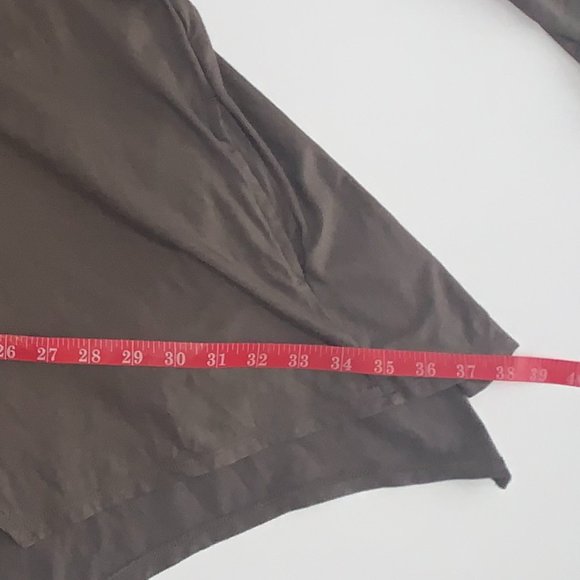 NWOT Logo Lori Goldstein Long Sleeve Dark Camo Green (Almost Brown) Shirt Sz Lg - Picture 13 of 13